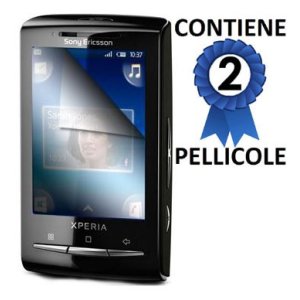 PELLICOLA PROTEGGI DISPLAY SONY-ERICSSON X10 MINI CONFEZIONE 2 PEZZI