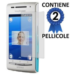 PELLICOLA PROTEGGI DISPLAY SONY-ERICSSON XPERIA X8 CONFEZIONE 2 PEZZI