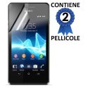 PELLICOLA PROTEGGI DISPLAY SONY XPERIA V LT25I CONFEZIONE 2 PEZZI