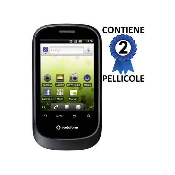 PELLICOLA PROTEGGI DISPLAY VODAFONE 858 CONFEZIONE 2 PEZZI