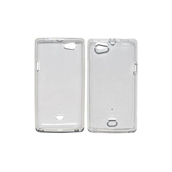 CUSTODIA GEL TPU SILICONE per SONY XPERIA MIRO ST23I COLORE BIANCO