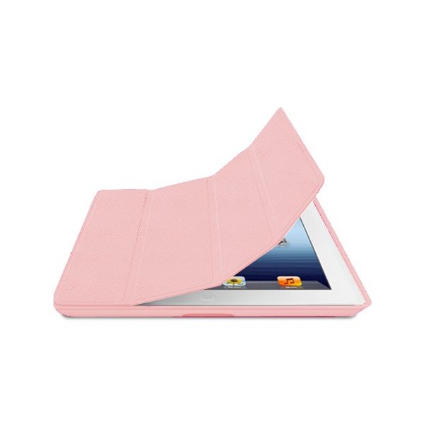 CUSTODIA COVER RIGIDA CON COPERTURA SLIM PIEGHEVOLE per APPLE IPAD MINI 3, IPAD MINI 2, IPAD MINI COLORE ROSA