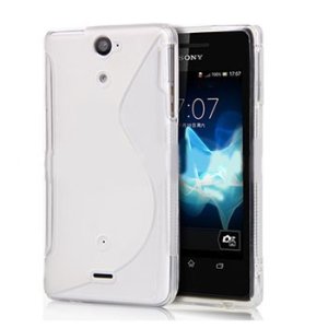 CUSTODIA GEL TPU SILICONE DOUBLE per SONY XPERIA V LT25I COLORE BIANCO