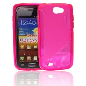 CUSTODIA GEL TPU SILICONE DOUBLE per SAMSUNG I8150 Galaxy W, Galaxy Wonder COLORE ROSA