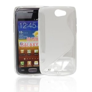 CUSTODIA GEL TPU SILICONE DOUBLE per SAMSUNG I8150 Galaxy W, Galaxy Wonder COLORE BIANCO