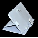 CUSTODIA PELLE UNIVERSALE CON STAND ORIZZONTALE A MOLLE per TABLET DA 7" POLLICI COLORE BIANCO