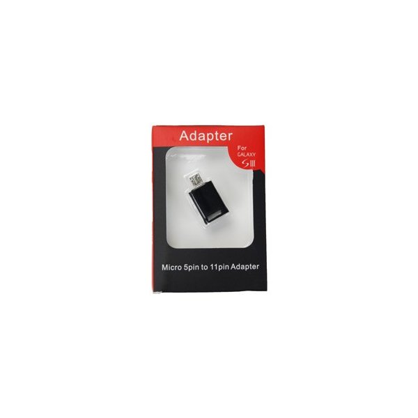 ADATTATORE MICRO USB 5 PIN A MICRO USB 11 PIN per SAMSUNG I9300 GALAXY S3, I9305 GALAXY S3 LTE 4G, N7100 NOTE2