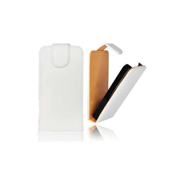 CUSTODIA VERTICALE FLIP PELLE per NOKIA LUMIA 920 COLORE BIANCO