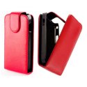 CUSTODIA VERTICALE FLIP PELLE per NOKIA LUMIA 620 COLORE ROSSO