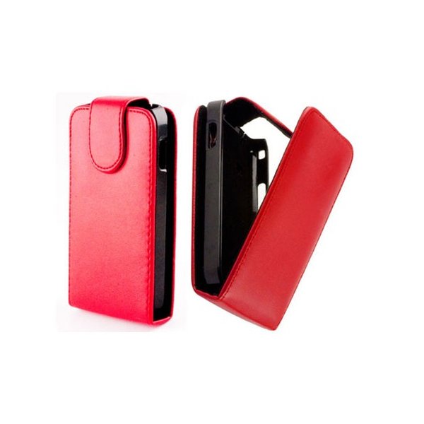 CUSTODIA VERTICALE FLIP PELLE per NOKIA LUMIA 620 COLORE ROSSO