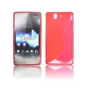 CUSTODIA GEL TPU SILICONE DOUBLE per SONY XPERIA Z, LT36I, L36H, C6603 COLORE ROSSO