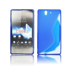 CUSTODIA GEL TPU SILICONE DOUBLE per SONY XPERIA Z, LT36I, L36H, C6603 COLORE BLU