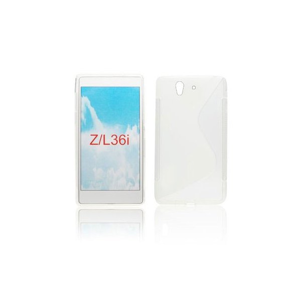 CUSTODIA GEL TPU SILICONE DOUBLE per SONY XPERIA Z, LT36I, L36H, C6603 COLORE BIANCO