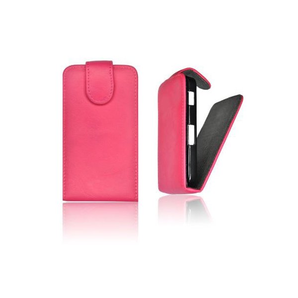 CUSTODIA VERTICALE FLIP PELLE per LG L9 OPTIMUS P760 COLORE ROSA