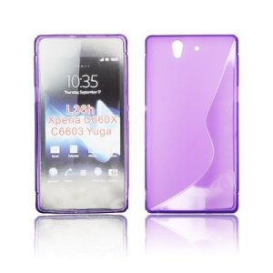 CUSTODIA GEL TPU SILICONE DOUBLE per SONY XPERIA Z, LT36I, L36H, C6603 COLORE VIOLA