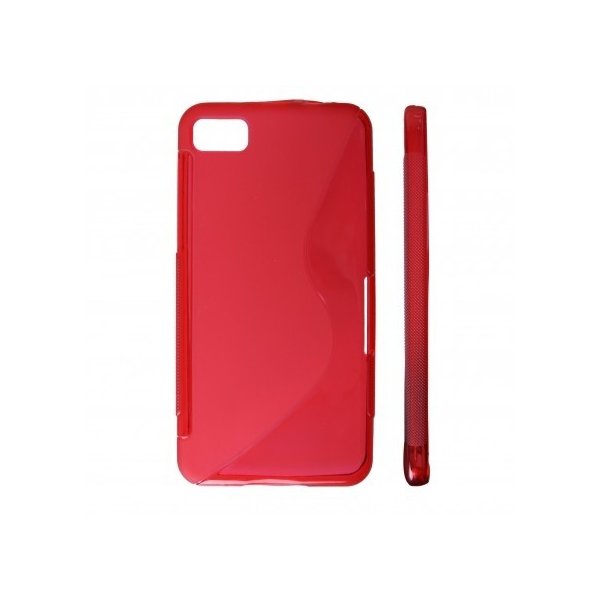 CUSTODIA GEL TPU SILICONE DOUBLE per BLACKBERRY Z10 COLORE ROSSO