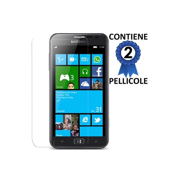 PELLICOLA PROTEGGI DISPLAY SAMSUNG I8750 Ativ S T899 CONFEZIONE 2 PEZZI