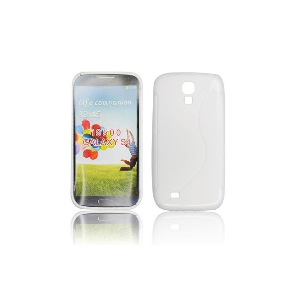 CUSTODIA GEL TPU SILICONE DOUBLE per SAMSUNG I9500 GALAXY S4, I9505, I9502 COLORE BIANCO