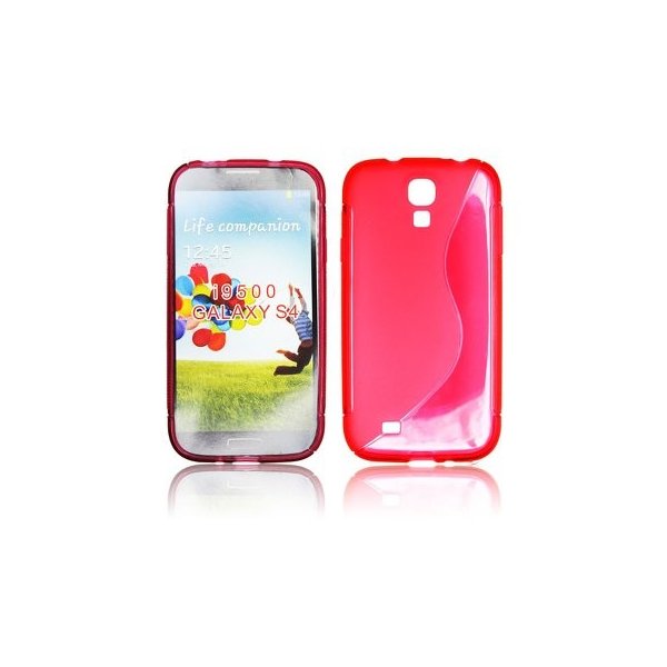 CUSTODIA GEL TPU SILICONE DOUBLE per SAMSUNG I9500 GALAXY S4, I9505, I9502 COLORE ROSSO