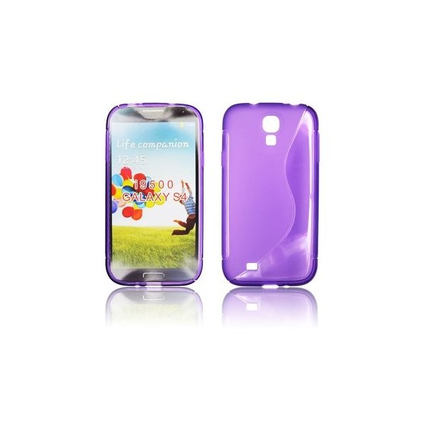 CUSTODIA GEL TPU SILICONE DOUBLE per SAMSUNG I9500 GALAXY S4, I9505, I9502 COLORE VIOLA