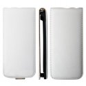 CUSTODIA VERTICALE SLIM FLIP VERA PELLE per SAMSUNG I9300 GALAXY S3, I9305 GALAXY S3 LTE 4G COLORE BIANCO