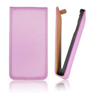 CUSTODIA VERTICALE SLIM FLIP PELLE per HTC DESIRE X T328e COLORE VIOLA