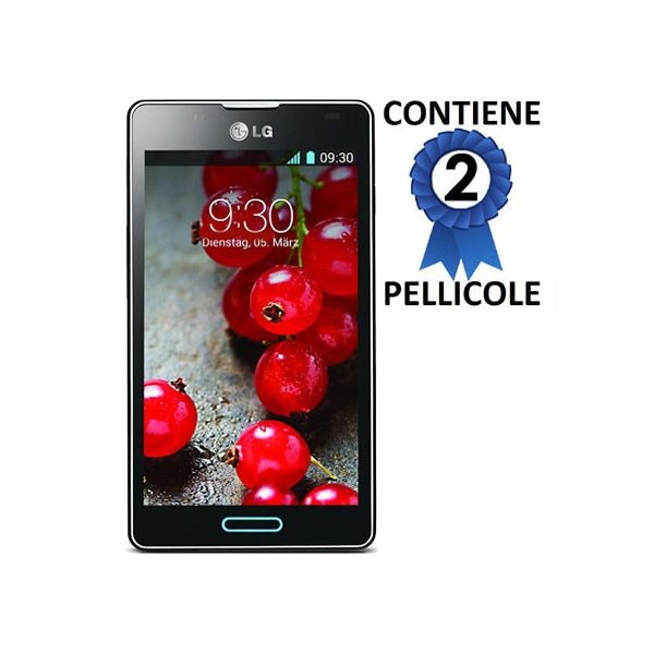 PELLICOLA PROTEGGI DISPLAY per LG OPTIMUS L7 II P710 CONFEZIONE 2 PEZZI