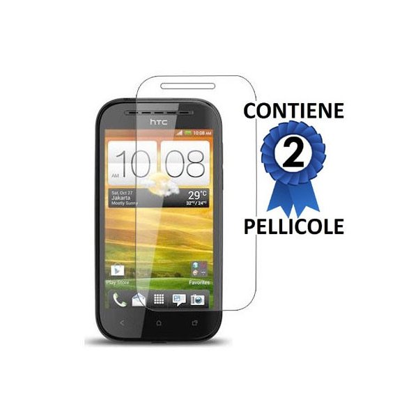 PELLICOLA PROTEGGI DISPLAY HTC DESIRE SV CONFEZIONE 2 PEZZI