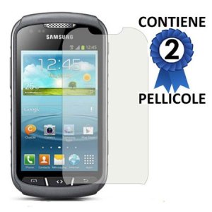 PELLICOLA PROTEGGI DISPLAY SAMSUNG S7710 GALAXY XCOVER 2 CONFEZIONE 2 PEZZI