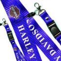 LACCIO PORTACELLULARE DA COLLO IN TESSUTO COLORE BLU CON SCRITTA HARLEY DAVIDSON E LOGO LARGHEZZA BANDA 20 MM