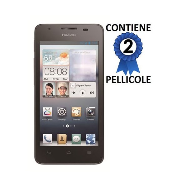 PELLICOLA PROTEGGI DISPLAY HUAWEI ASCEND G510, U8951 CONFEZIONE 2 PEZZI