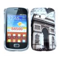 CUSTODIA RIGIDA per SAMSUNG S6500 GALAXY MINI2 FANTASIA ARCO DI TRIONFO COLORE BIANCO E NERO