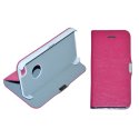 CUSTODIA ORIZZONTALE SLIM FLIP PELLE per APPLE IPHONE 5, 5S COLORE ROSA CON STAND