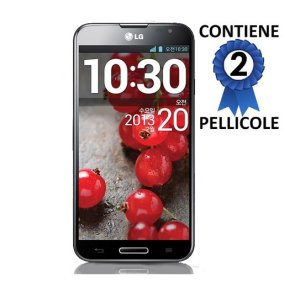 PELLICOLA PROTEGGI DISPLAY LG OPTIMUS G PRO E985, E980, E986, F240, L-04E CONFEZIONE 2 PEZZI