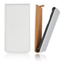 CUSTODIA VERTICALE SLIM FLIP PELLE per SAMSUNG I9500 GALAXY S4, I9505, I9502 COLORE BIANCO