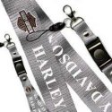 LACCIO PORTACELLULARE DA COLLO IN TESSUTO COLORE SILVER CON SCRITTA HARLEY DAVIDSON E LOGO LARGHEZZA BANDA 20 MM