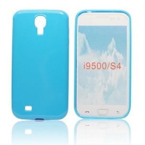 CUSTODIA GEL TPU SILICONE LUCIDA per SAMSUNG I9500 GALAXY S4, I9505, I9502 COLORE BLU