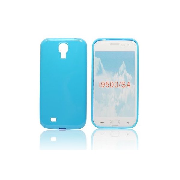 CUSTODIA GEL TPU SILICONE LUCIDA per SAMSUNG I9500 GALAXY S4, I9505, I9502 COLORE BLU