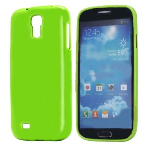 CUSTODIA GEL TPU SILICONE LUCIDA per SAMSUNG I9500 GALAXY S4, I9505, I9502 COLORE VERDE