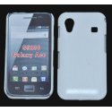 CUSTODIA BACK RIGIDA per SAMSUNG S5830 GALAXY ACE COLORE BIANCO PLASTIFICATO EFFETTO PELLE