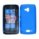 CUSTODIA BACK RIGIDA SLIM DA 0,35mm per NOKIA LUMIA 610 COLORE BLU