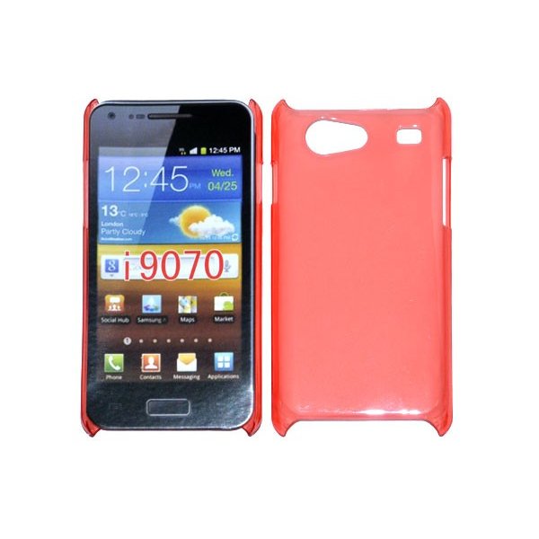 CUSTODIA BACK RIGIDA SLIM DA 0,35mm per SAMSUNG I9070 GALAXY ADVANCE S COLORE ROSSO