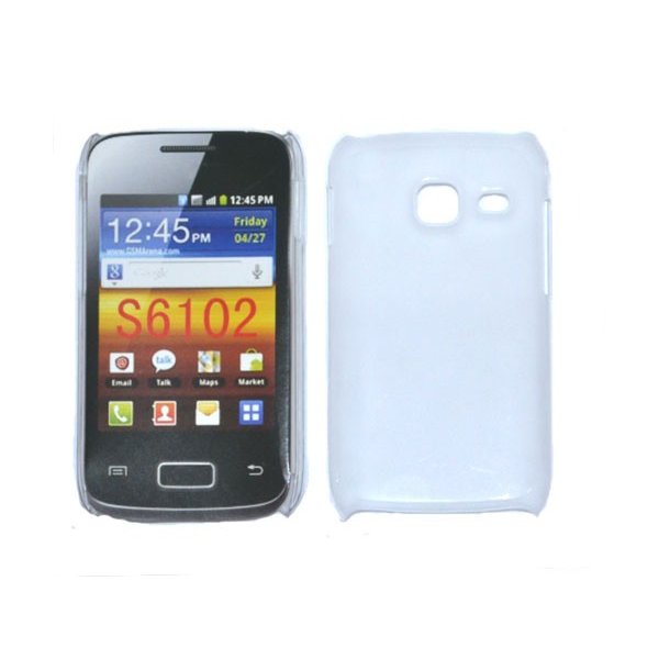 CUSTODIA BACK RIGIDA SLIM DA 0,35mm per SAMSUNG S6102 GALAXY Y DUOS COLORE BIANCO