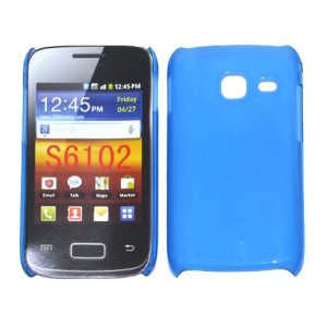 CUSTODIA BACK RIGIDA SLIM DA 0,35mm per SAMSUNG S6102 GALAXY Y DUOS COLORE BLU