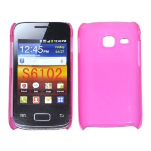 CUSTODIA BACK RIGIDA SLIM DA 0,35mm per SAMSUNG S6102 GALAXY Y DUOS COLORE ROSA