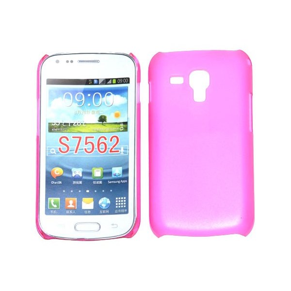 CUSTODIA BACK RIGIDA SLIM DA 0,35mm per SAMSUNG S7562 GALAXY S DUOS, S7560 GALAXY TREND, S7580 COLORE ROSA