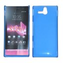 CUSTODIA BACK RIGIDA SLIM DA 0,35mm per SONY XPERIA U ST25I COLORE BLU