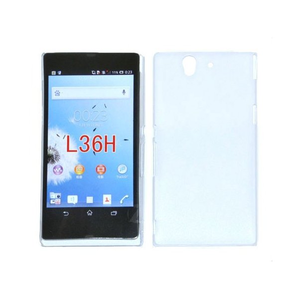 CUSTODIA BACK RIGIDA SLIM DA 0,35mm per SONY XPERIA Z, LT36I, L36H, C6603 COLORE BIANCO