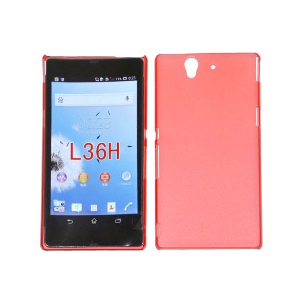 CUSTODIA BACK RIGIDA SLIM DA 0,35mm per SONY XPERIA Z, LT36I, L36H, C6603 COLORE ROSSO