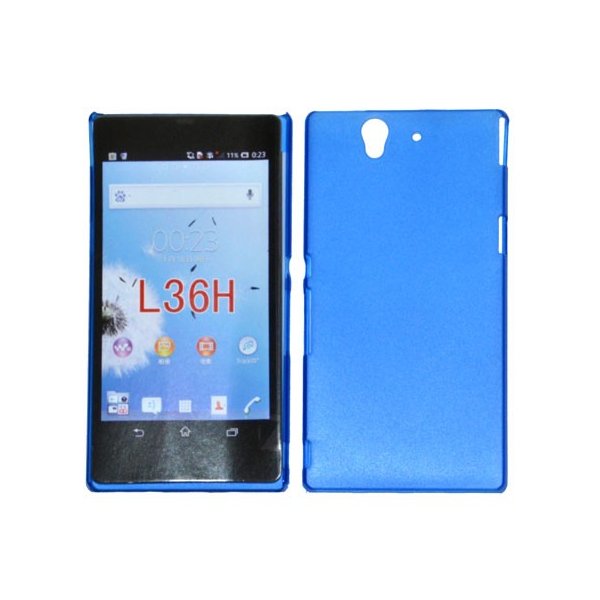 CUSTODIA BACK RIGIDA SLIM DA 0,35mm per SONY XPERIA Z, LT36I, L36H, C6603 COLORE BLU